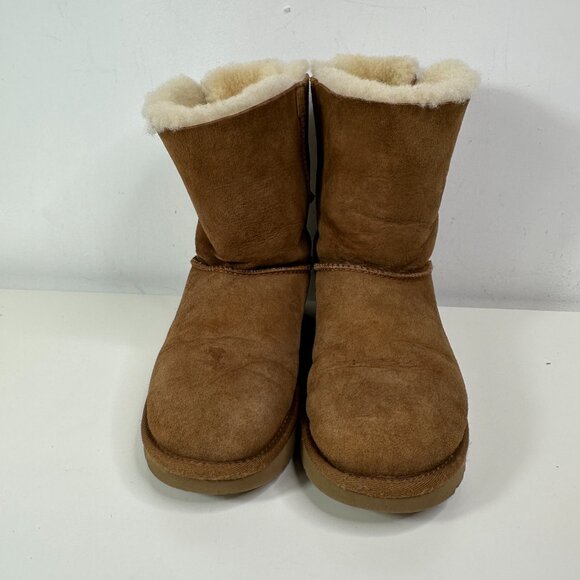 Ugg Bailey Brown Bow Boots Women's Size 7 USA - Picture 4 of 11
